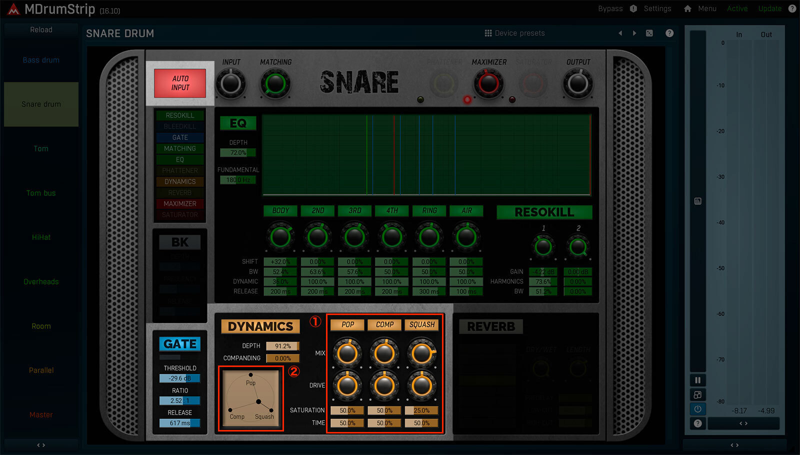 MDrumStrip BASS DRUM