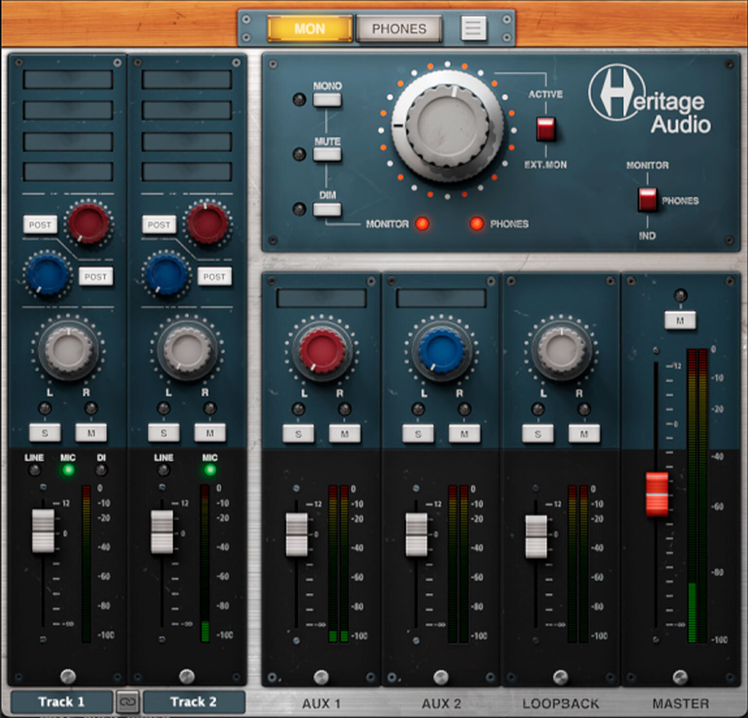 ▲ボリュームやパンは i73 Mixer ソフトウェアから操作可能。ハードウェアボリュームともUIが連動する