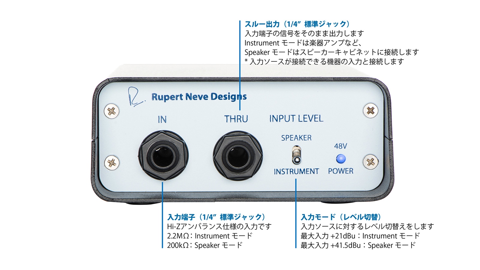 特長 | RNDI - Rupert Neve Designs | Hookup, Inc.