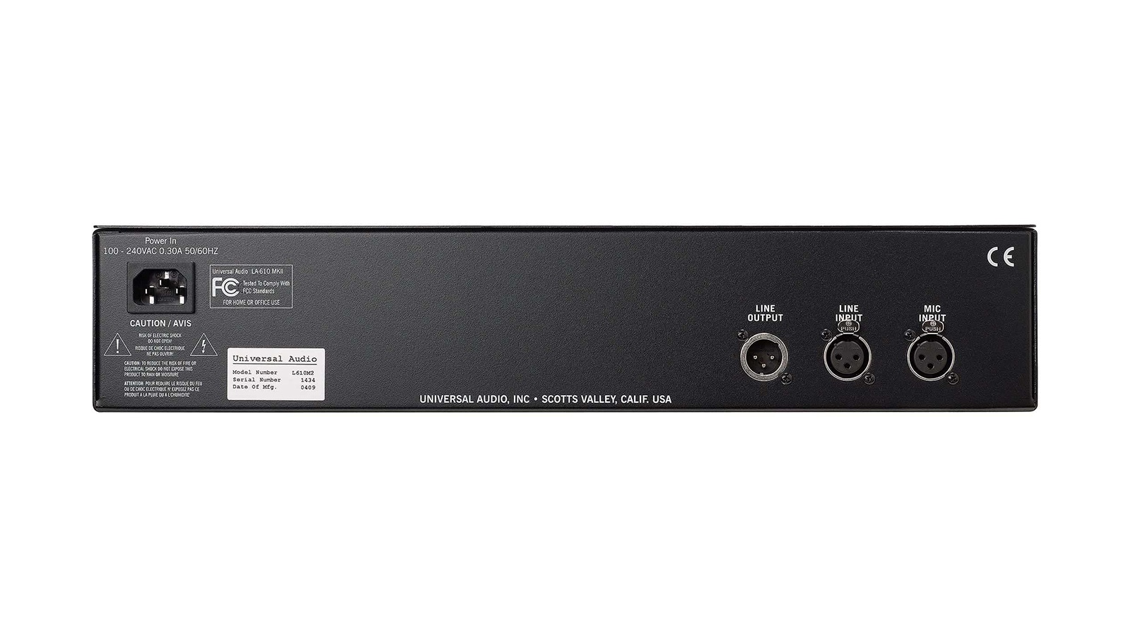 Universal Audio LA-610 Mk2 プリアンプ